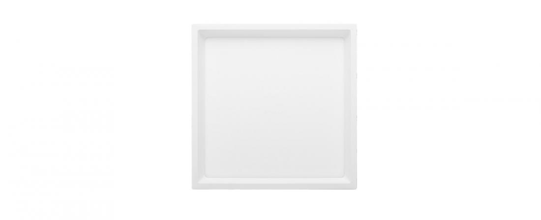 Plafon Sobrepor Stella Deep Branco Recuado 22 Watts 3000K 253x253mm STH20904BR/30