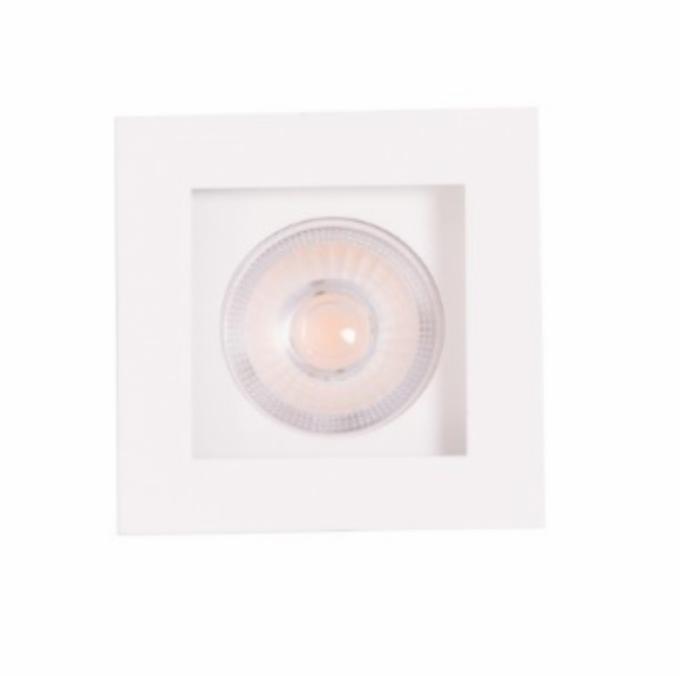 Embutido Eisen Recuado Direcional Mini Dicróica Alumínio 70x70mm EM701