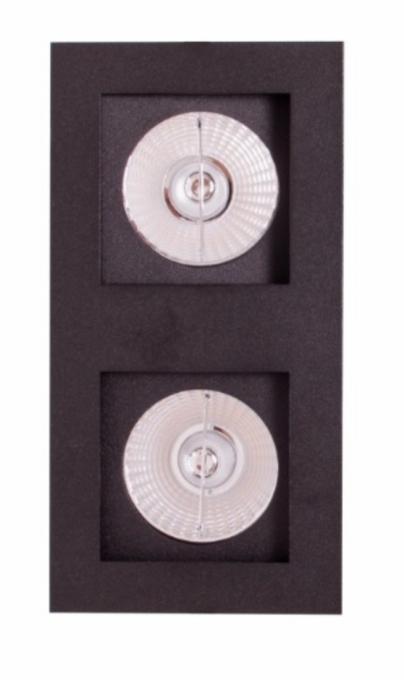 Embutido Eisen Recuado Direcional Duplo PAR30 Alumínio 288x144mm EM1502