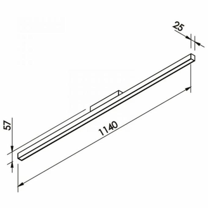 Plafon Sobrepor Newline Fit25 32 Watts Bivolt 1140x25x57mm 632LED