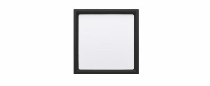 Plafon Sobrepor Stella Deep Preto Recuado 22 Watts 3000K 253x253mm STH20904PTO/30