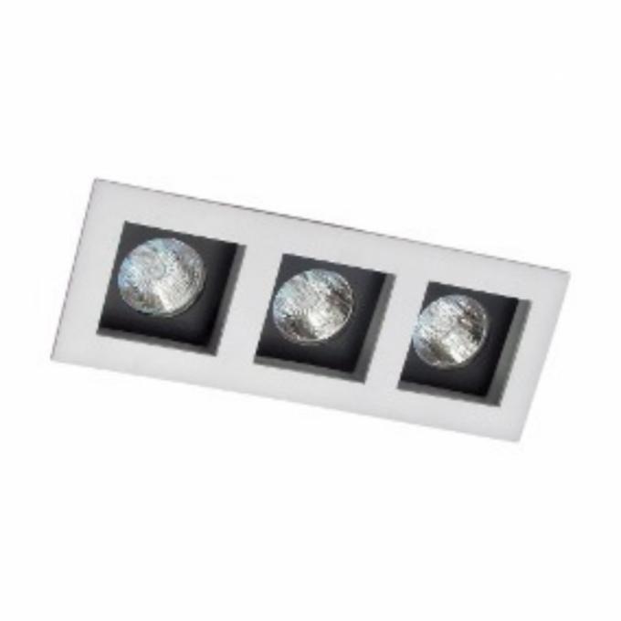 Embutido Eisen Recuado Direcional Triplo AR111 Alumínio 432x144mm EM1503