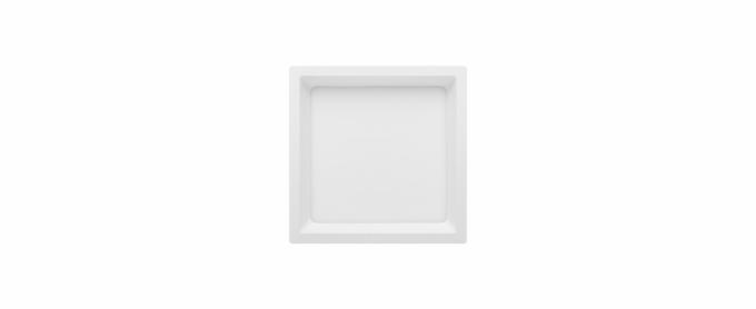 Plafon Sobrepor Stella Deep Branco  Recuado 12 Watts 3000K 160x160mm STH20902BR/30