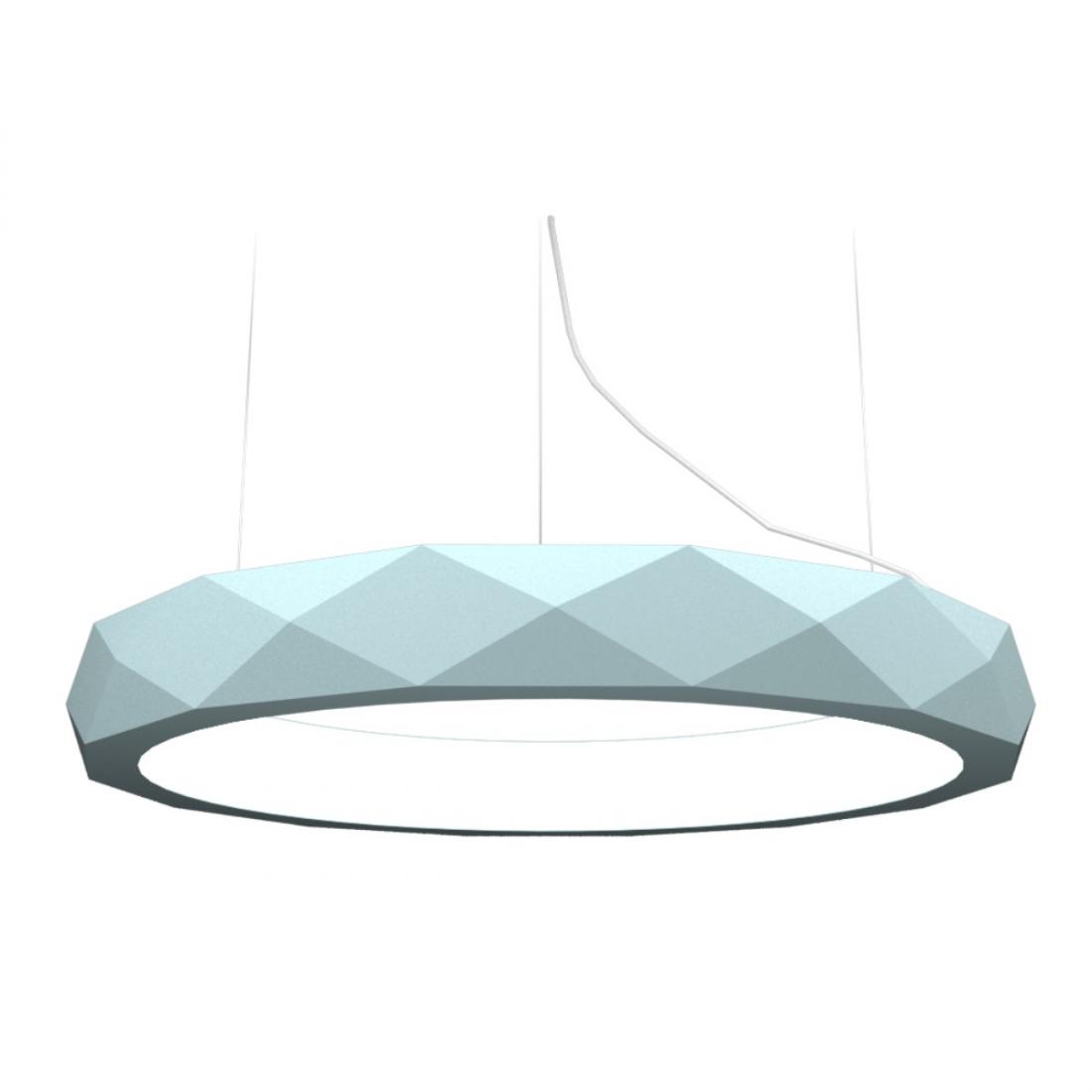Pendente Accord Anel Facetado Horizontal 69 Watts 2700K Bivolt Ø1000x120mm 1359LED