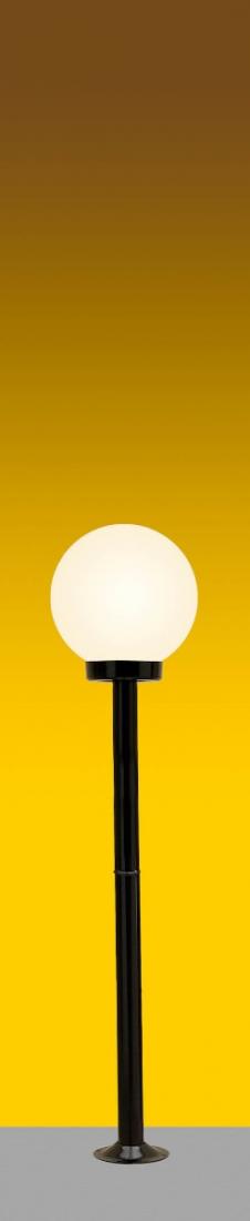 Poste Ideal Solarium Globo Polietileno 1L E27 1280mm P-10 B/15 C/GP