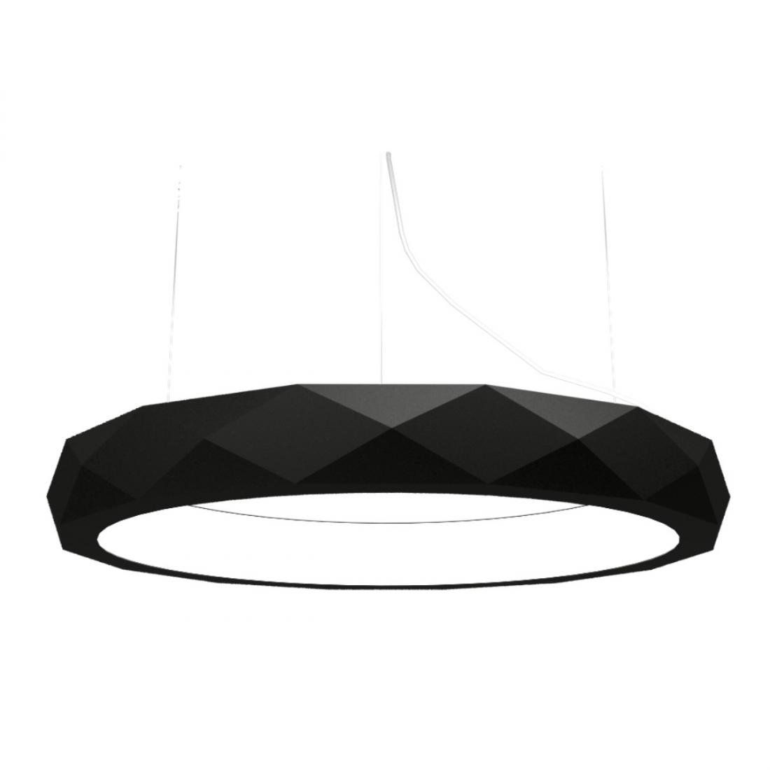 Pendente Accord Anel Facetado Horizontal 58 Watts 2700K Bivolt Ø800x120mm 1358LED