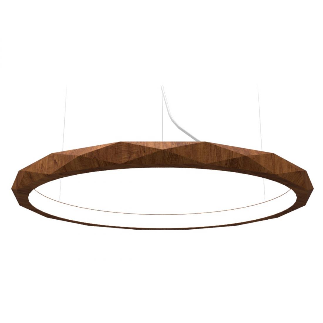 Pendente Accord Anel Multifacetado Horizontal 35 Watts 2700K Bivolt Ø1000x60mm 1356LED