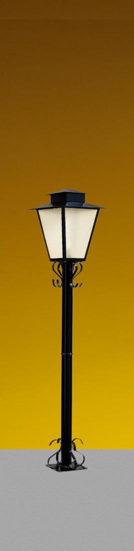 Poste Ideal Colonial Quadrado 1L E27 1200mm P-2