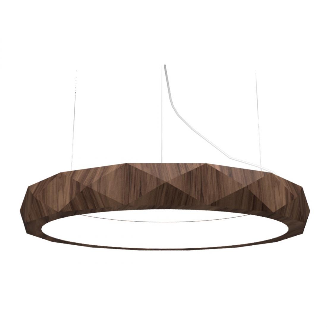 Pendente Accord Anel Facetado Horizontal 41 Watts 2700K Bivolt Ø600x120mm 1357LED