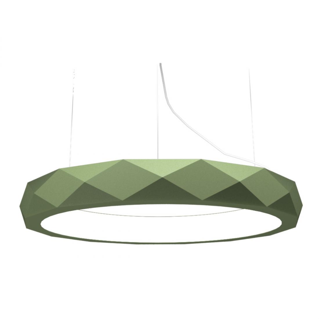 Pendente Accord Anel Facetado Horizontal 41 Watts 2700K Bivolt Ø600x120mm 1357LED