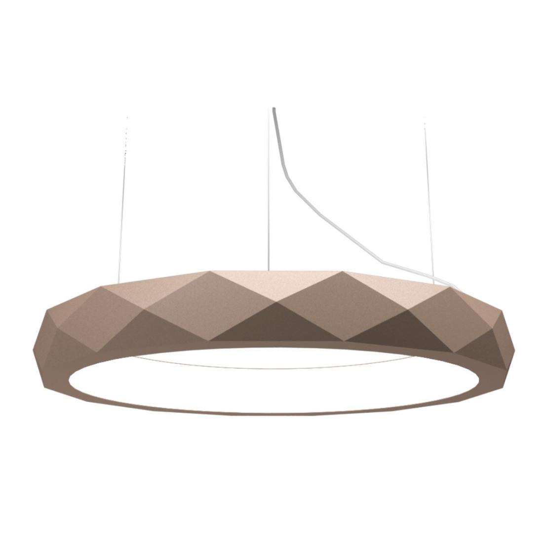 Pendente Accord Anel Facetado Horizontal 41 Watts 2700K Bivolt Ø600x120mm 1357LED