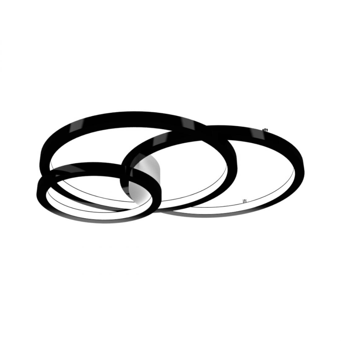 Jogo Plafon/Arandela Accord Circular Frame 115 watts 2700K Bivolt 1550x1250x110mm 5086LED