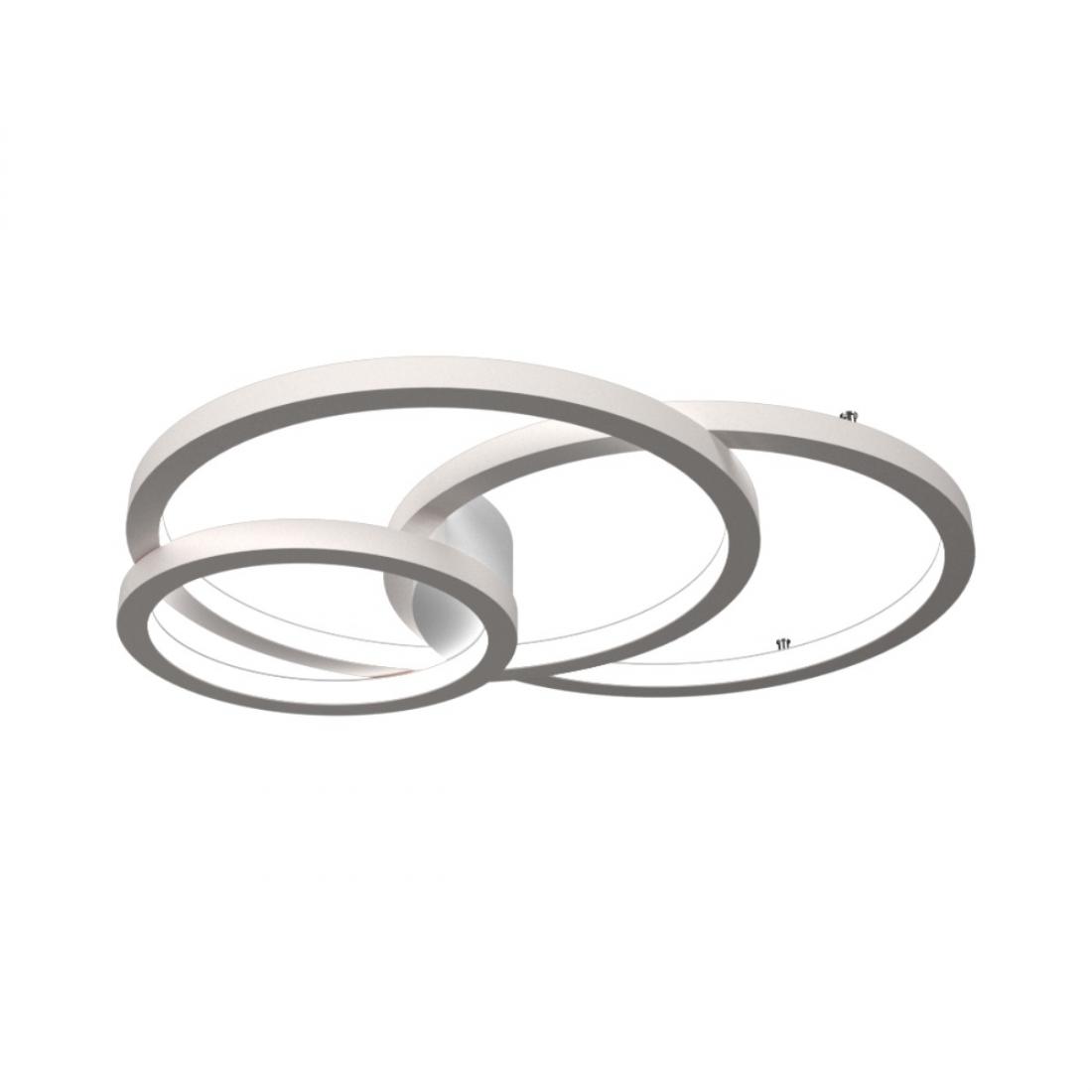 Jogo Plafon/Arandela Accord Circular Frame 115 watts 2700K Bivolt 1550x1250x110mm 5086LED