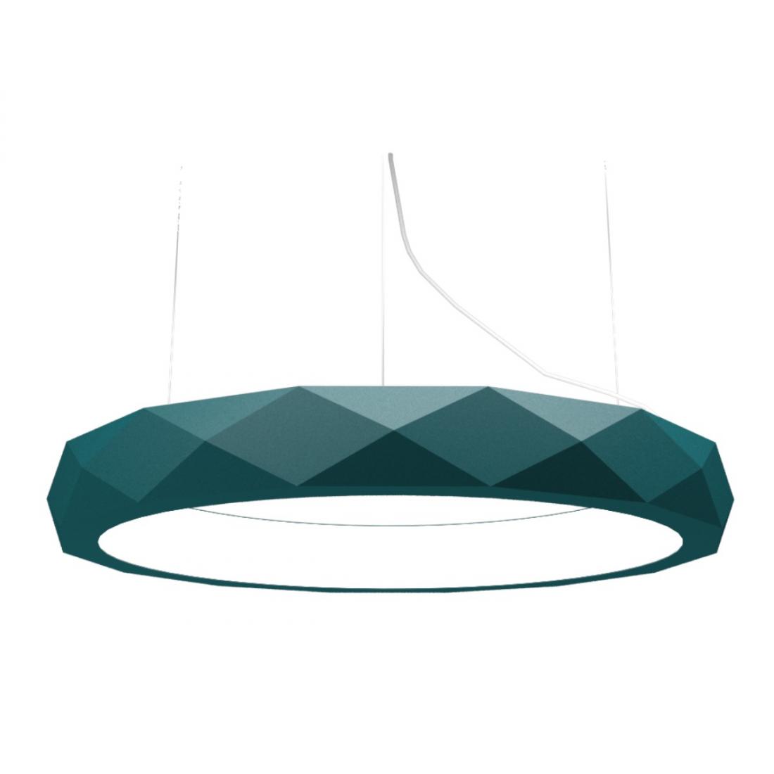 Pendente Accord Anel Facetado Horizontal 58 Watts 2700K Bivolt Ø800x120mm 1358LED