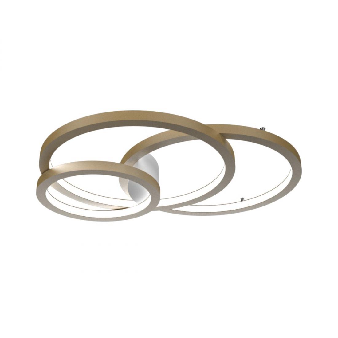 Jogo Plafon/Arandela Accord Circular Frame 115 watts 2700K Bivolt 1550x1250x110mm 5086LED