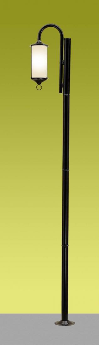 Poste Ideal Munich Vidro Cilíndrico Fosco 1L E27 2200mm P-42/1 
