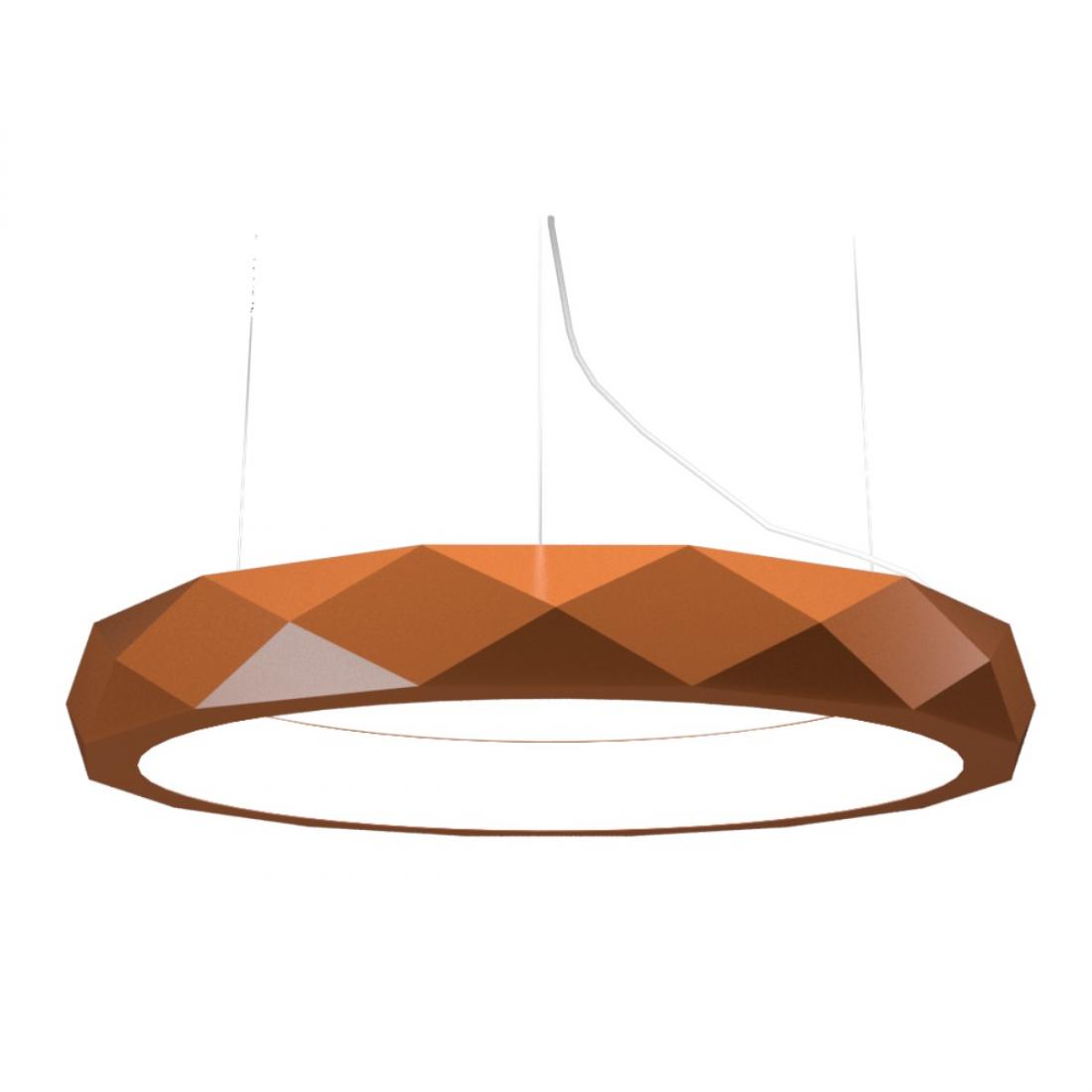 Pendente Accord Anel Facetado Horizontal 58 Watts 2700K Bivolt Ø800x120mm 1358LED