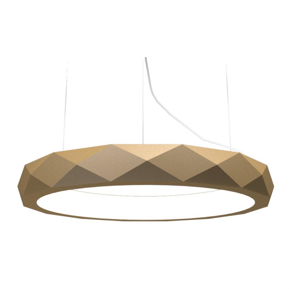 Pendente Accord Anel Facetado Horizontal 41 Watts 2700K Bivolt Ø600x120mm 1357LED