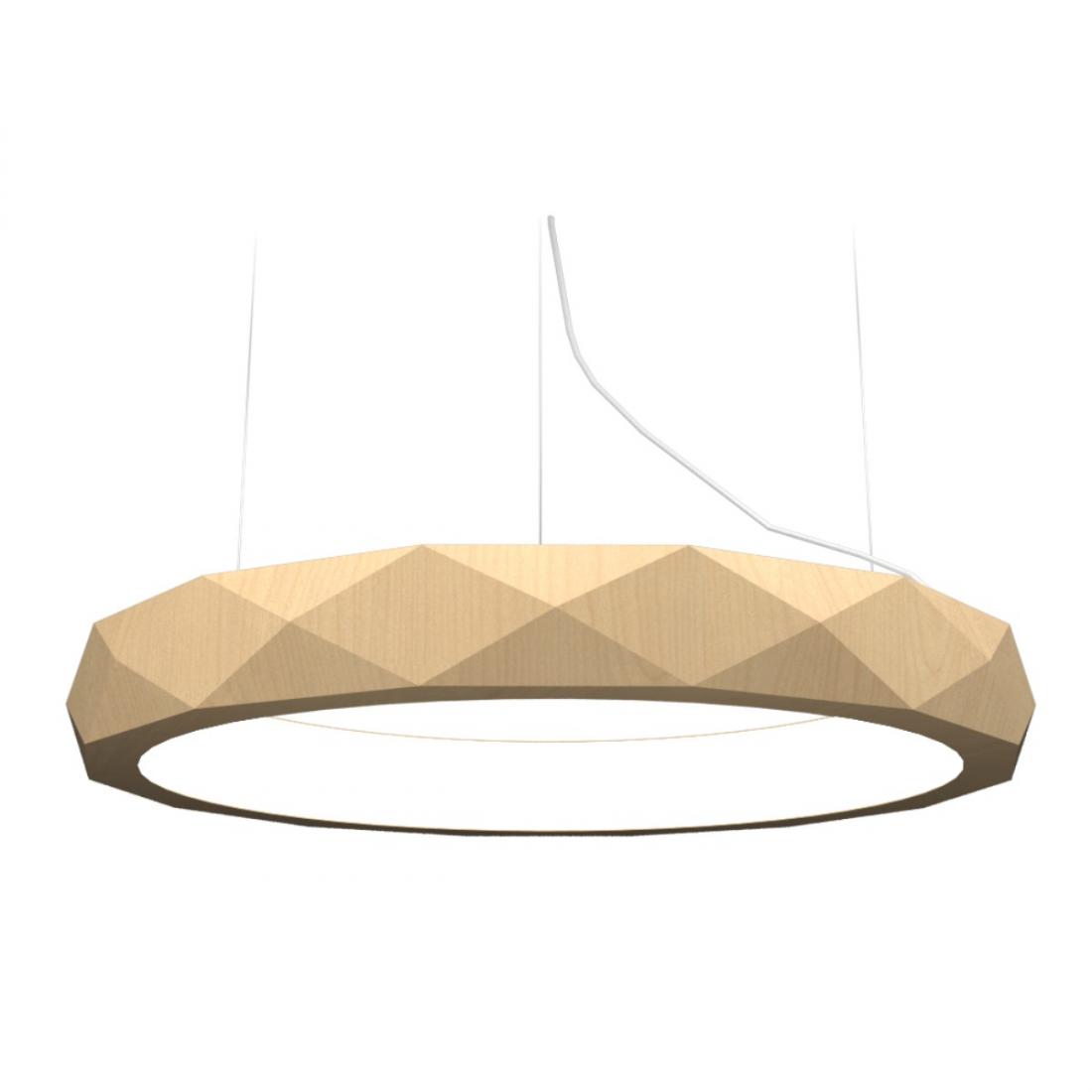Pendente Accord Anel Facetado Horizontal 58 Watts 2700K Bivolt Ø800x120mm 1358LED