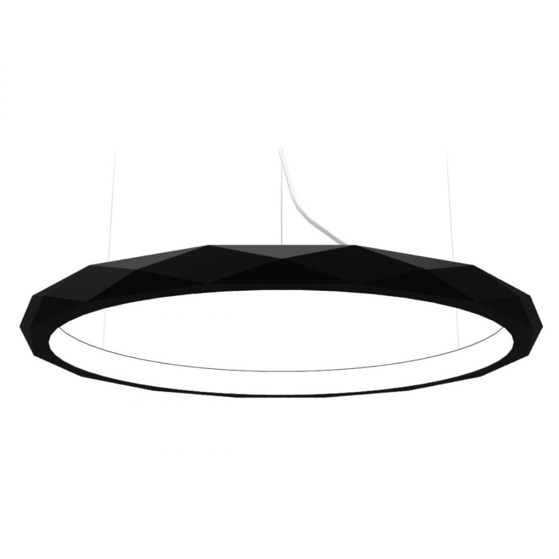 Pendente Accord Anel Multifacetado Horizontal 29 Watts 2700K Bivolt Ø800x60mm 1355LED