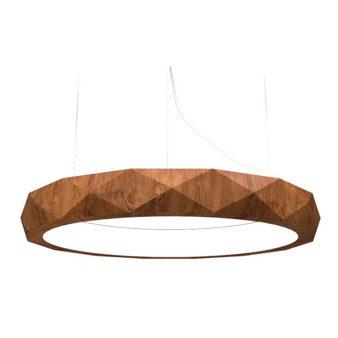 Pendente Accord Anel Facetado Horizontal 41 Watts 2700K Bivolt Ø600x120mm 1357LED