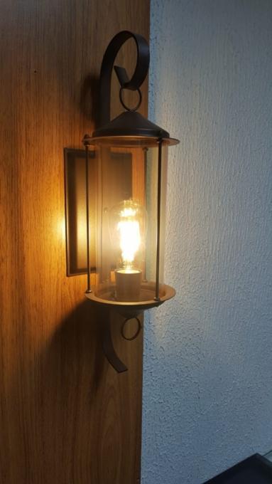 Arandela Ideal Munich Vidro Cilíndrico Fosco 1L E27 160x530x170mm 240