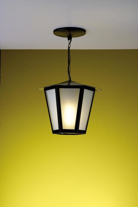 Pendente Ideal Colonial Sextavado Aço Fosfatizado e Termoplástico 1L E27 360X260X260mm L-3-C