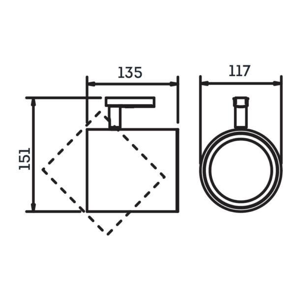 Spot para Trilho Newline Lisse 1L PAR30 117x135x151mm IN50965