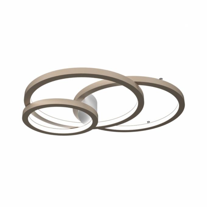 Jogo Plafon/Arandela Accord Circular Frame 115 watts 2700K Bivolt 1550x1250x110mm 5086LED