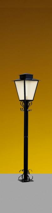 Poste Ideal Colonial Quadrado 1L E27 1200mm P-2