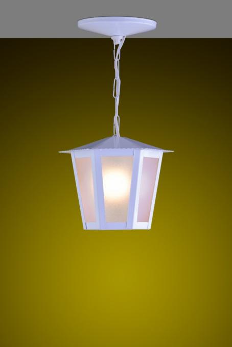 Pendente Ideal Colonial Sextavado Aço Fosfatizado e Termoplástico 1L E27 340X190X190mm L-1-C