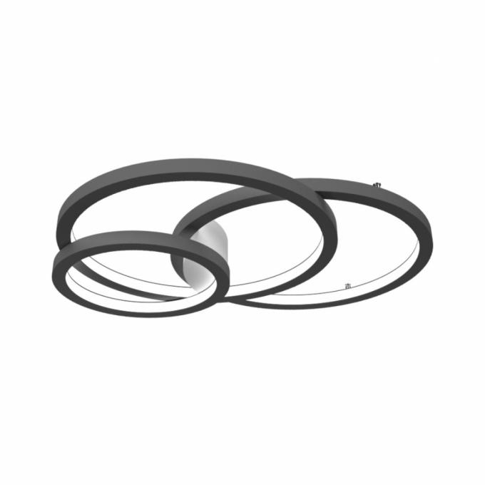 Jogo Plafon/Arandela Accord Circular Frame 115 watts 2700K Bivolt 1550x1250x110mm 5086LED