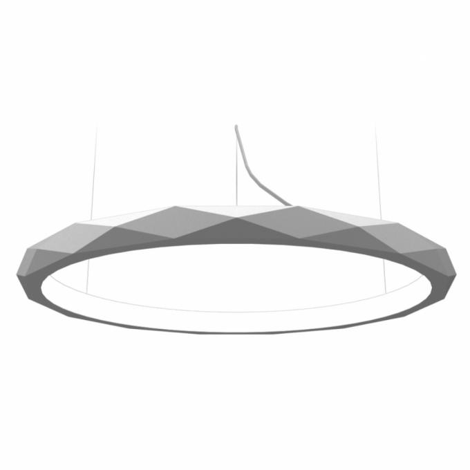 Pendente Accord Anel Multifacetado Horizontal 21 Watts 2700K Bivolt Ø600x60mm 1354LED