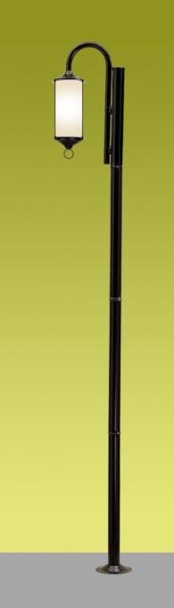 Poste Ideal Munich Vidro Cilíndrico Fosco 1L E27 2200mm P-42/1 