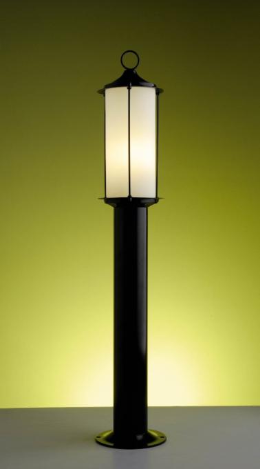Poste Ideal Munich Vidro Cilíndrico Fosco 1L E27 Ø160x870mm P-41