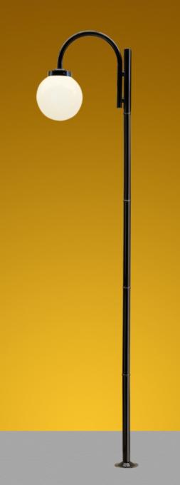 Poste Ideal Solarium Globo Polietileno 1L E27 2750x600x300mm P-21 C/GP