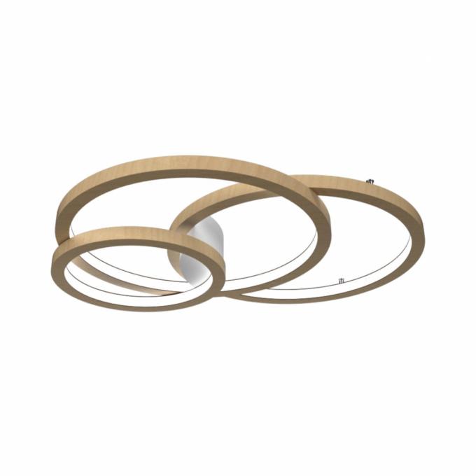 Jogo Plafon/Arandela Accord Circular Frame 115 watts 2700K Bivolt 1550x1250x110mm 5086LED
