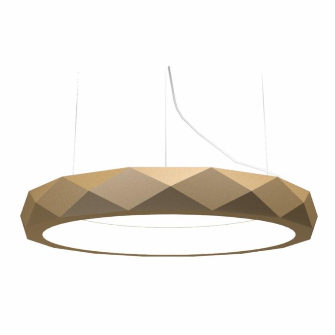 Pendente Accord Anel Facetado Horizontal 58 Watts 2700K Bivolt Ø800x120mm 1358LED