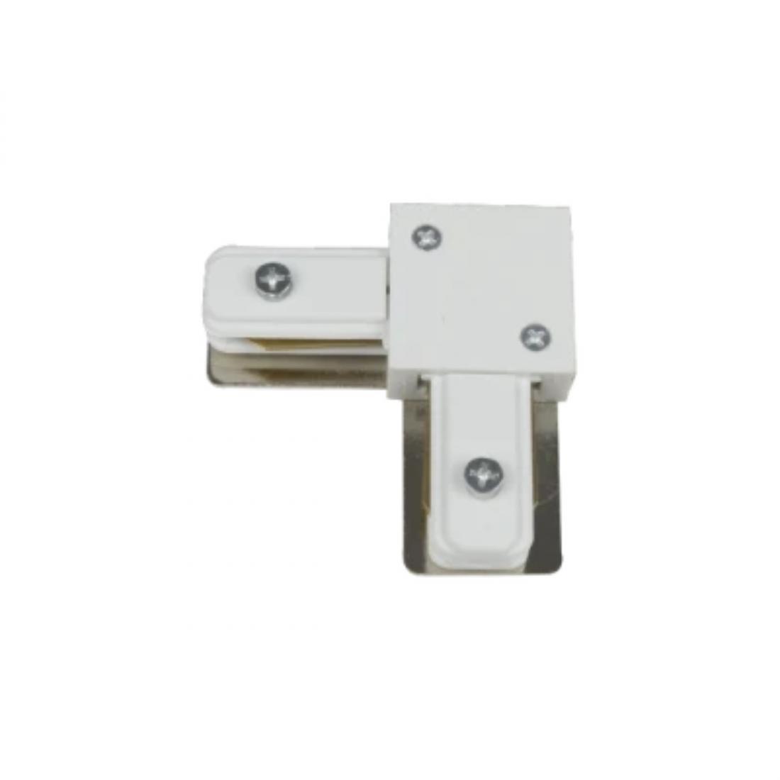 Conexão L Evoled Branco para Trilho Eletrificado Sobrepor LE-3564