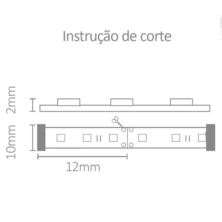 Fita de LED Flex Power Mundial 20 watts/mt 240leds 3000K IP20 12V (Rolo 3 metros) ML-0043