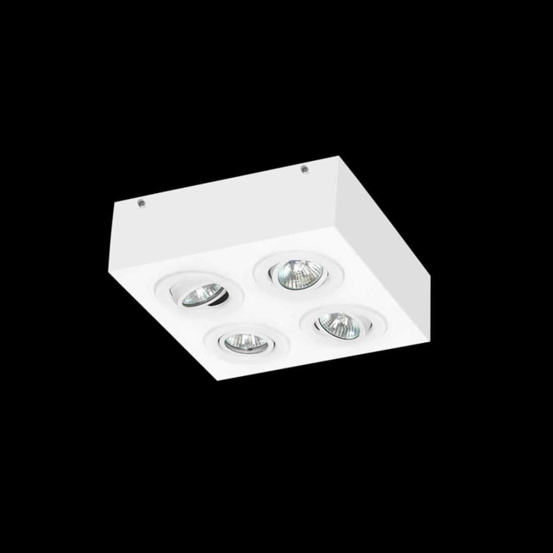 Spot Sobrepor Itamonte Quadrúplo 4L Dicróica 200x200x75mm 2016/4