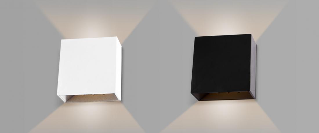 Arandela Opus Astral 4 Watts 3000K Facho Ajustável Branca 120x120mm OPS 38100