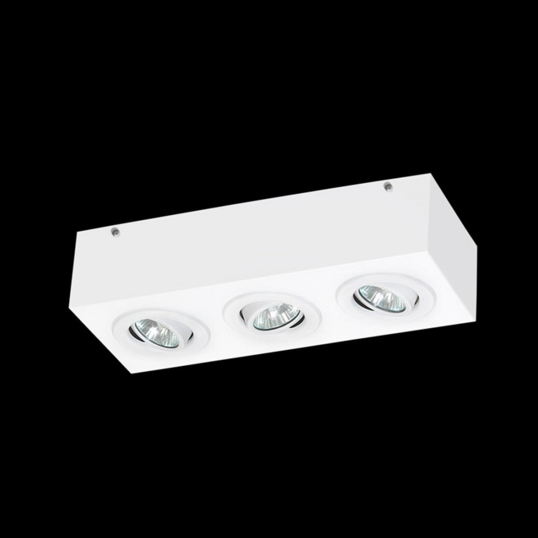 Spot Sobrepor Itamonte Triplo 3L Dicróica 105x300x75mm 2016/3