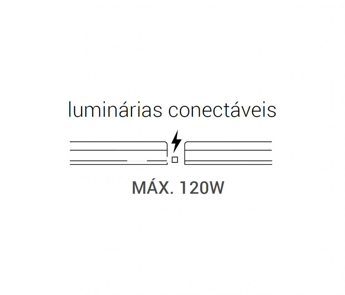 Luminária Opus LED Linea 16 watts 120° IP20 3000K 1173mm OPS 32955