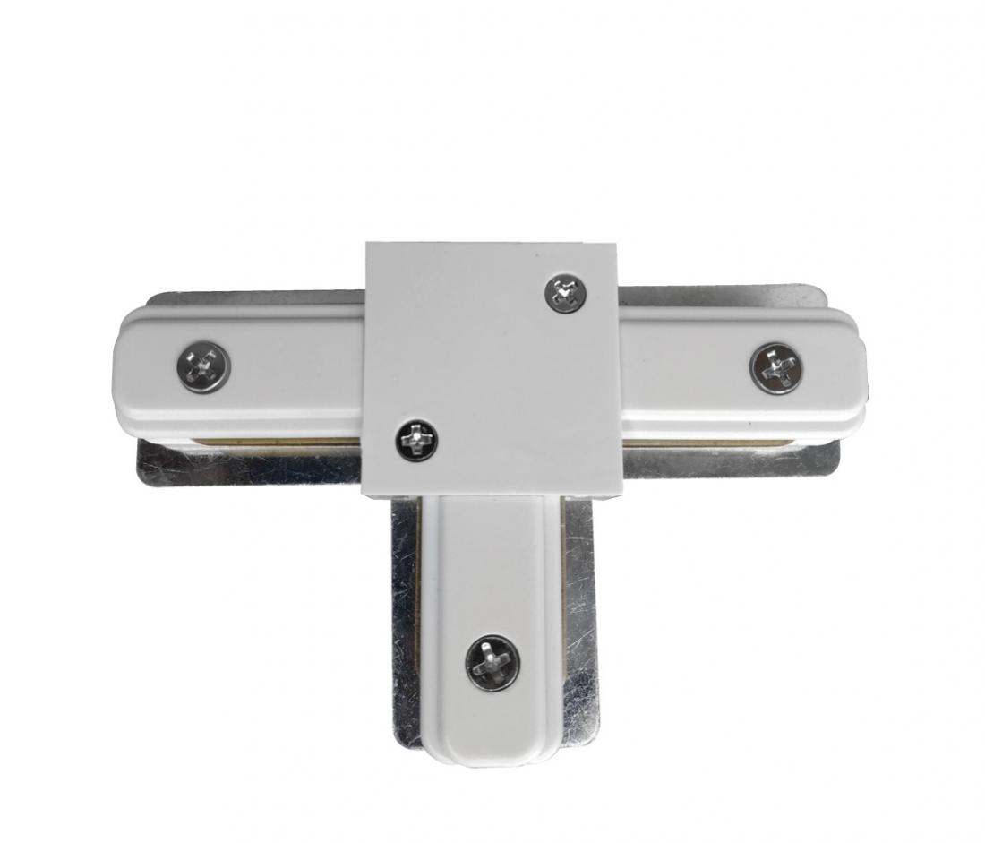 Conector T Opus Branco para Trilho Sobrepor 116x70x15mm OPS 35444