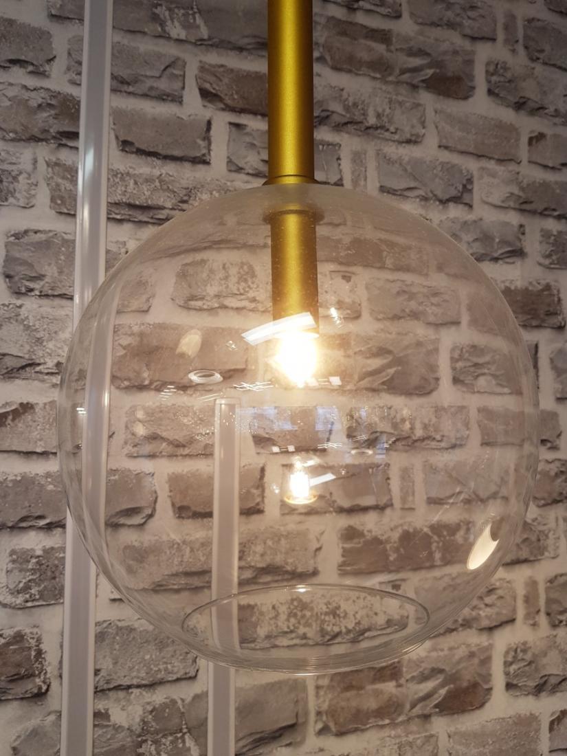 Pendente Itamonte Belle I 1L G9 Esfera Ø250mm Vidro Transparente 478/1