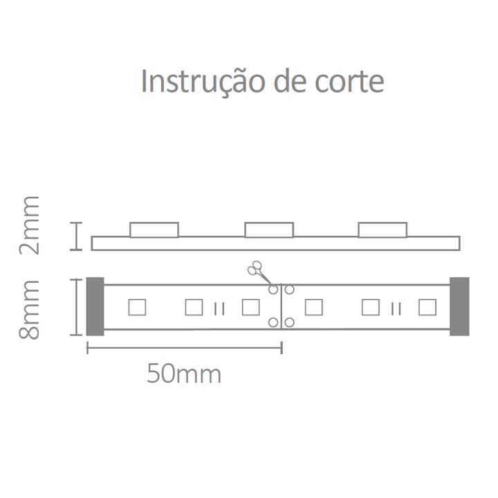 Fita de LED Mundial 12 watts/mt 2700K IP20 12V (Rolo 5 metros) ML-0040