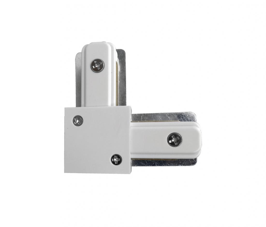 Conector L Opus Branco para Trilho Sobrepor 70x70x15mm OPS 35420