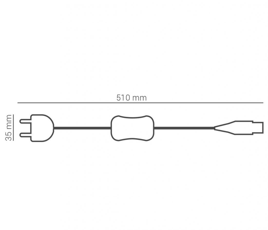 Conector Opus para Fita de Led 5050 Bivolt 510x35x18mm OPS 80570