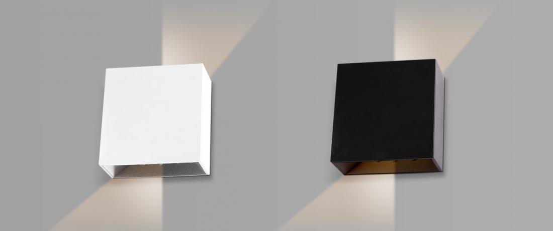 Arandela Opus Astral 4 Watts 3000K Facho Ajustável Branca 120x120mm OPS 38100